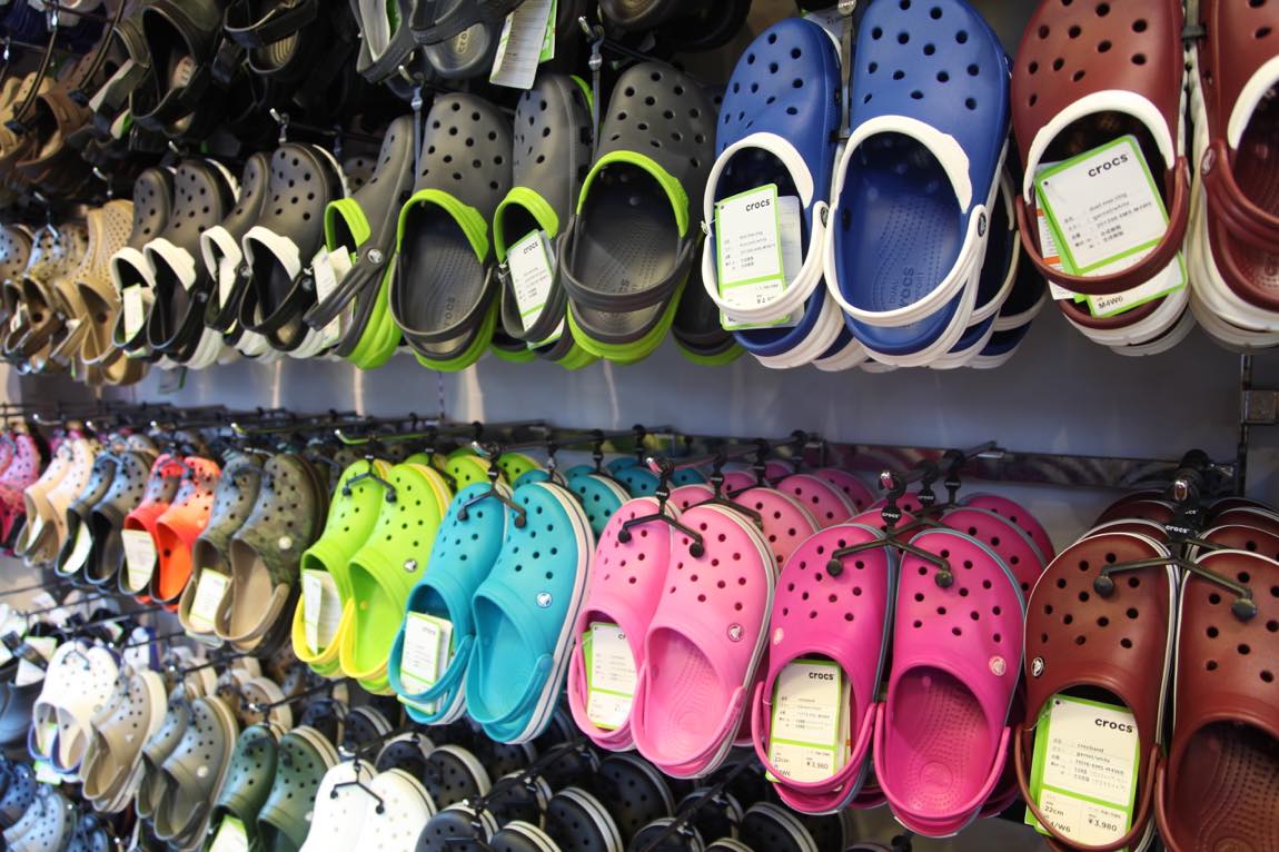 crocs at shoe department