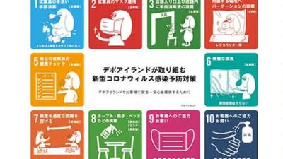 【お知らせ】デポアイランドにおける新型コロナウィルス感染拡大予防対策について